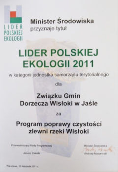dyplom Lidera Polskiej ekologii 2011